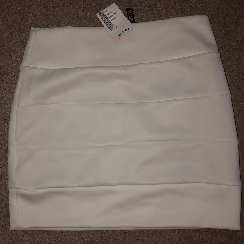 White Love Culture skirt NWT